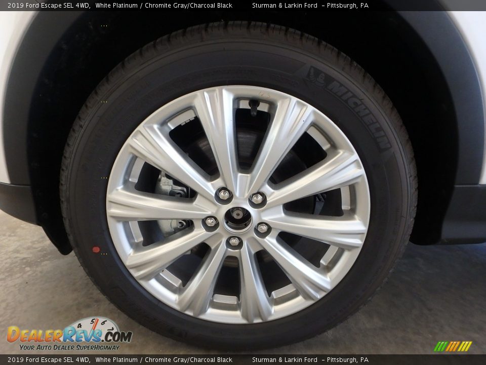 2019 Ford Escape SEL 4WD White Platinum / Chromite Gray/Charcoal Black Photo #6