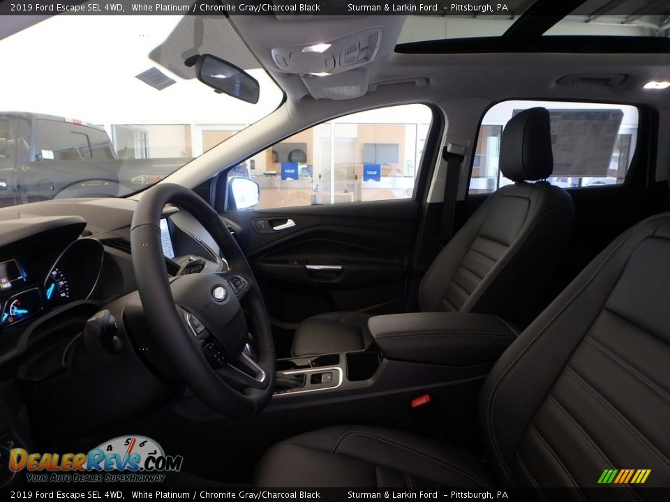2019 Ford Escape SEL 4WD White Platinum / Chromite Gray/Charcoal Black Photo #7
