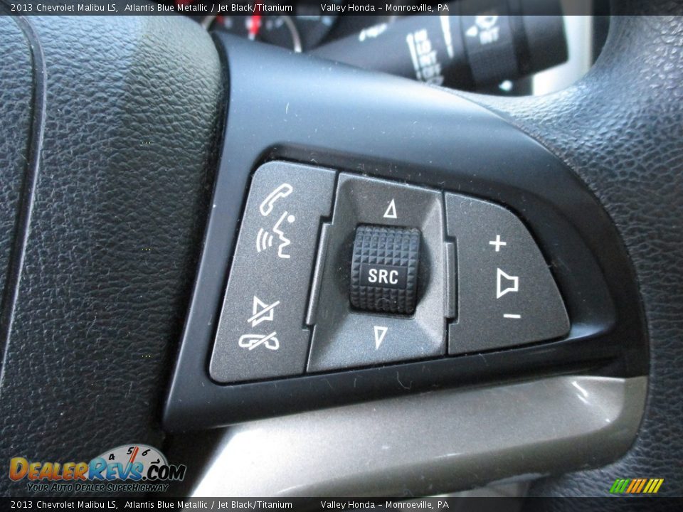 2013 Chevrolet Malibu LS Atlantis Blue Metallic / Jet Black/Titanium Photo #17