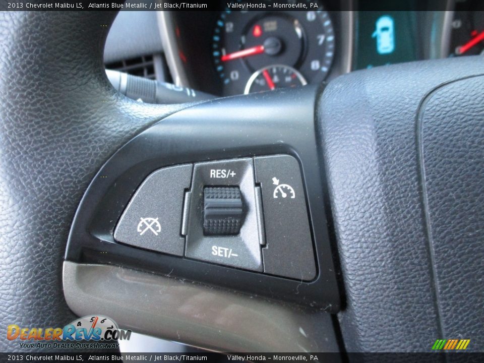 2013 Chevrolet Malibu LS Atlantis Blue Metallic / Jet Black/Titanium Photo #18