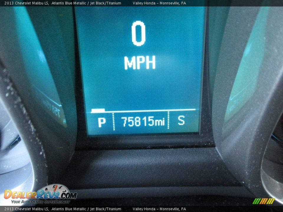 2013 Chevrolet Malibu LS Atlantis Blue Metallic / Jet Black/Titanium Photo #20