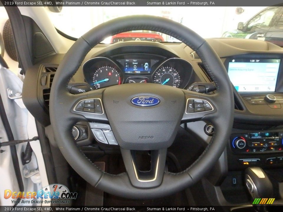 2019 Ford Escape SEL 4WD White Platinum / Chromite Gray/Charcoal Black Photo #14