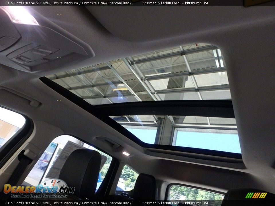 2019 Ford Escape SEL 4WD White Platinum / Chromite Gray/Charcoal Black Photo #15