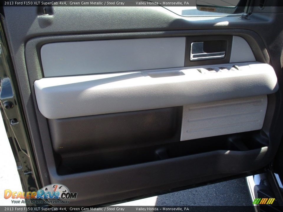 2013 Ford F150 XLT SuperCab 4x4 Green Gem Metallic / Steel Gray Photo #11