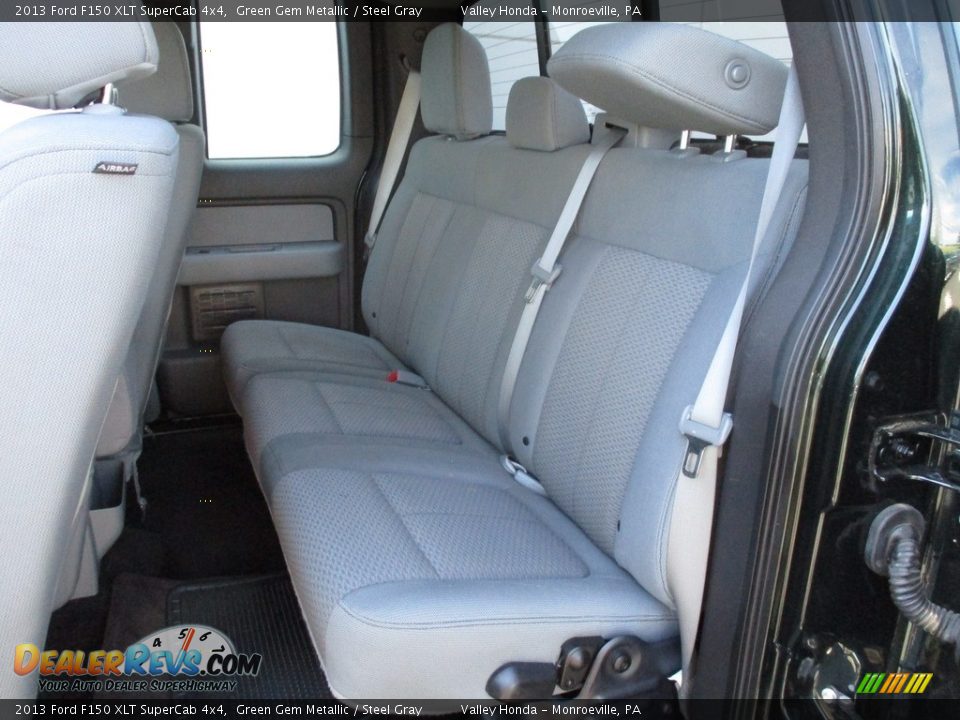 2013 Ford F150 XLT SuperCab 4x4 Green Gem Metallic / Steel Gray Photo #13
