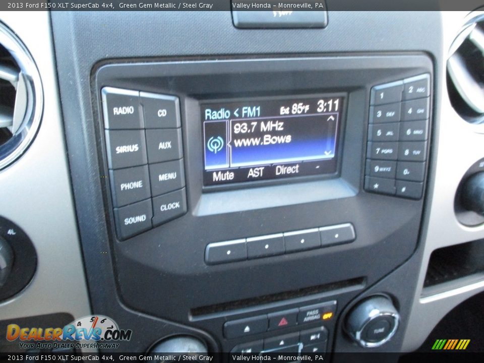 2013 Ford F150 XLT SuperCab 4x4 Green Gem Metallic / Steel Gray Photo #15