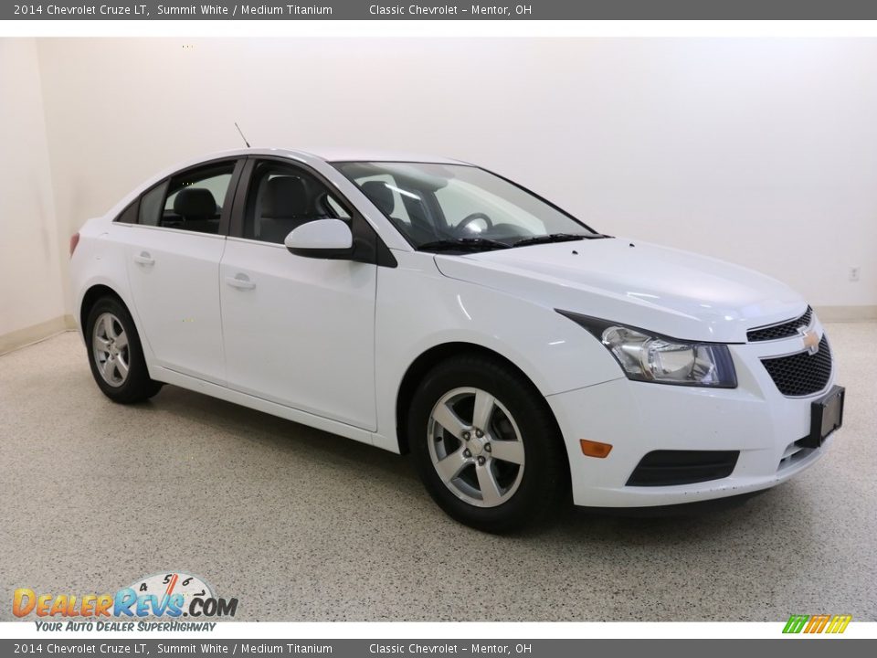 2014 Chevrolet Cruze LT Summit White / Medium Titanium Photo #1