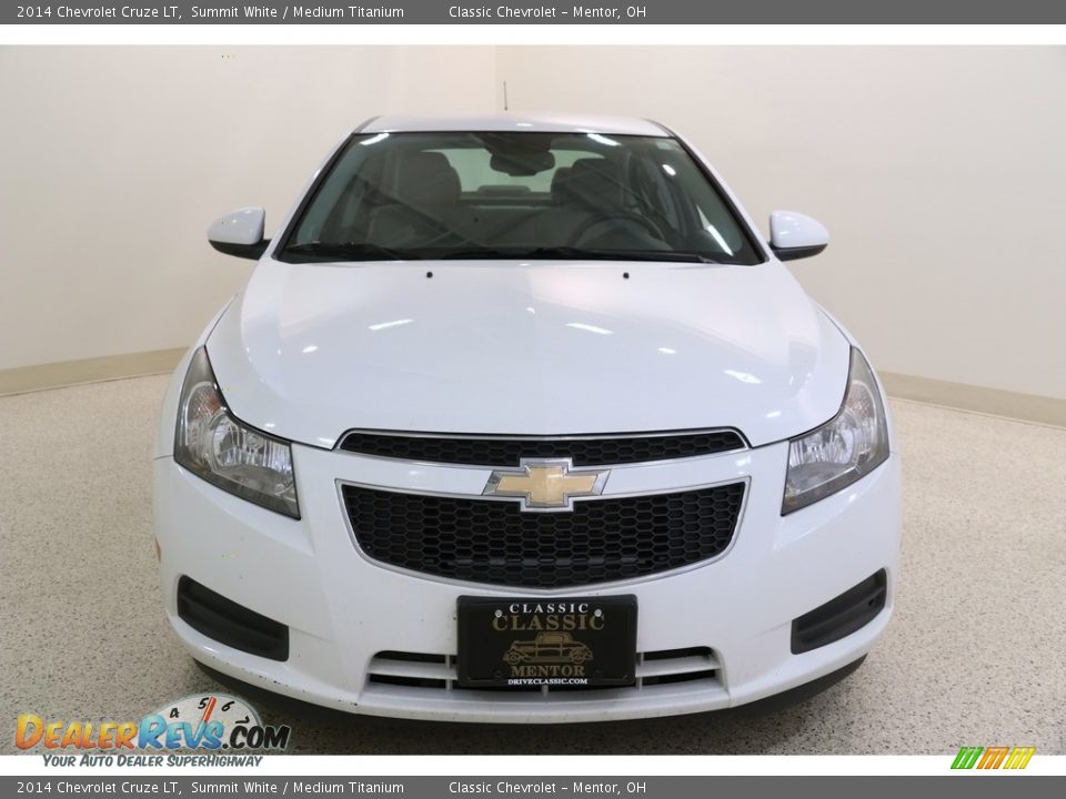2014 Chevrolet Cruze LT Summit White / Medium Titanium Photo #2