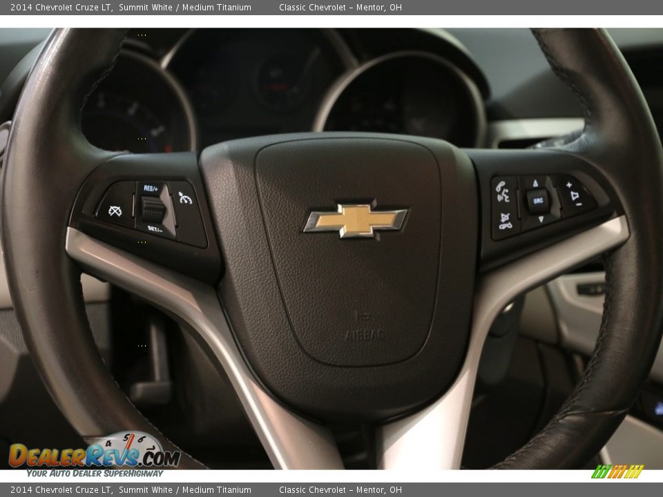 2014 Chevrolet Cruze LT Summit White / Medium Titanium Photo #7