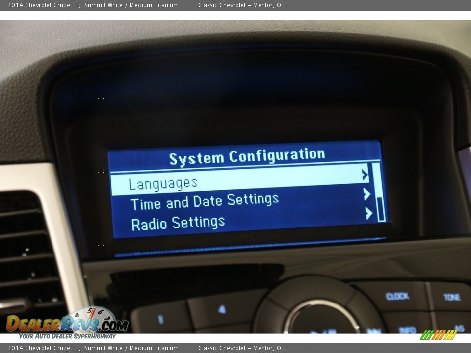 2014 Chevrolet Cruze LT Summit White / Medium Titanium Photo #10