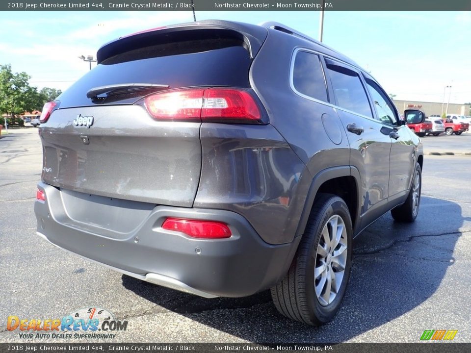 2018 Jeep Cherokee Limited 4x4 Granite Crystal Metallic / Black Photo #8