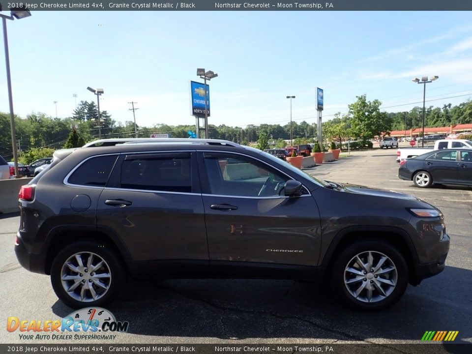 2018 Jeep Cherokee Limited 4x4 Granite Crystal Metallic / Black Photo #10