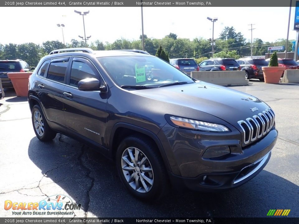 2018 Jeep Cherokee Limited 4x4 Granite Crystal Metallic / Black Photo #11