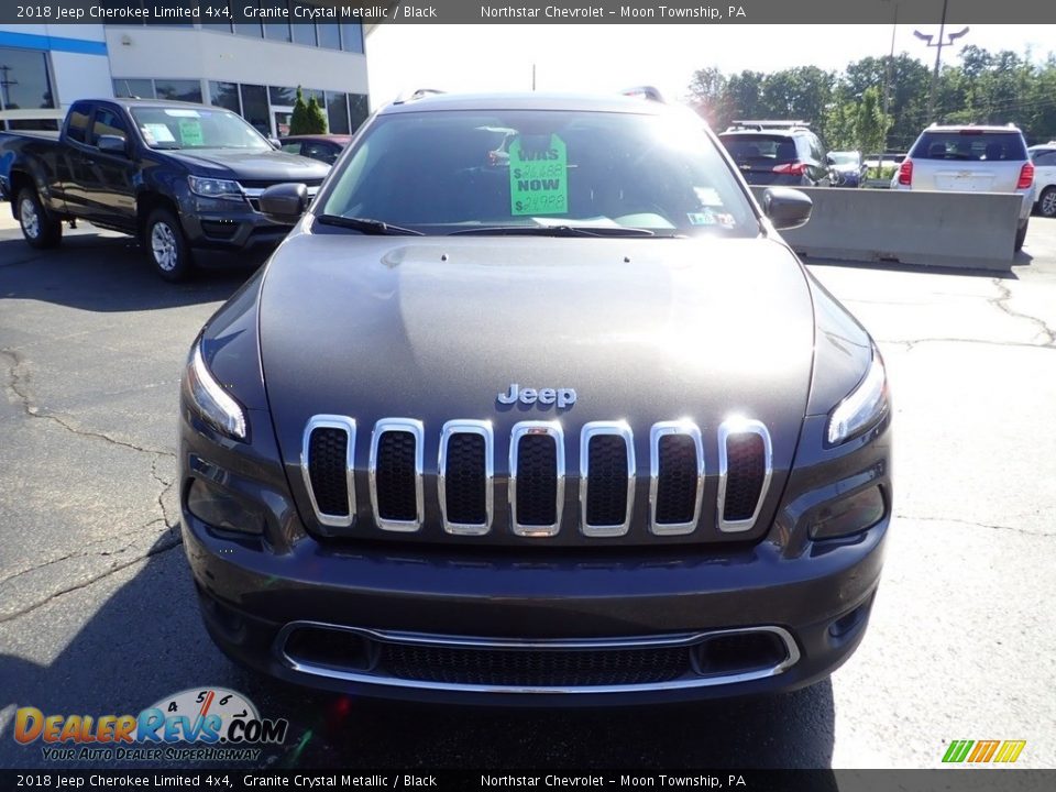 2018 Jeep Cherokee Limited 4x4 Granite Crystal Metallic / Black Photo #13