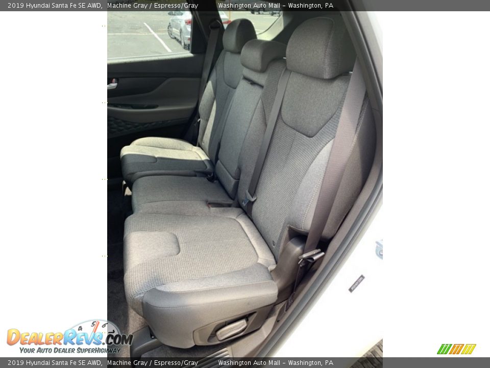 2019 Hyundai Santa Fe SE AWD Machine Gray / Espresso/Gray Photo #19