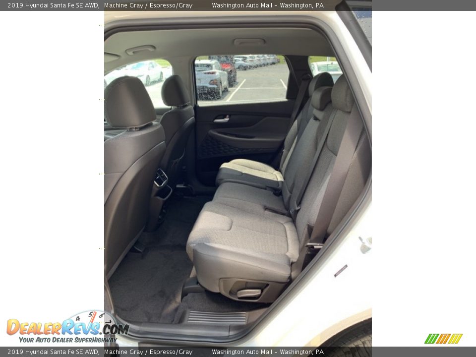 2019 Hyundai Santa Fe SE AWD Machine Gray / Espresso/Gray Photo #20