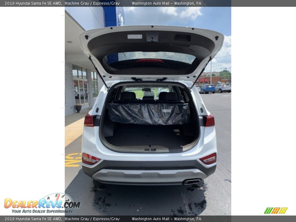2019 Hyundai Santa Fe SE AWD Machine Gray / Espresso/Gray Photo #21