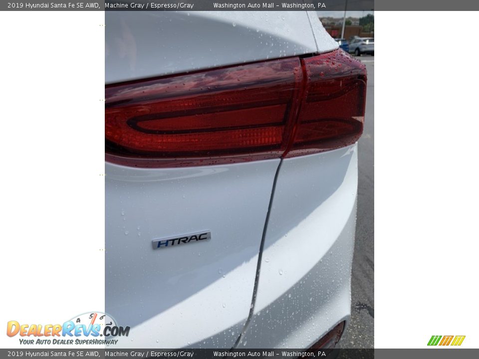 2019 Hyundai Santa Fe SE AWD Machine Gray / Espresso/Gray Photo #23