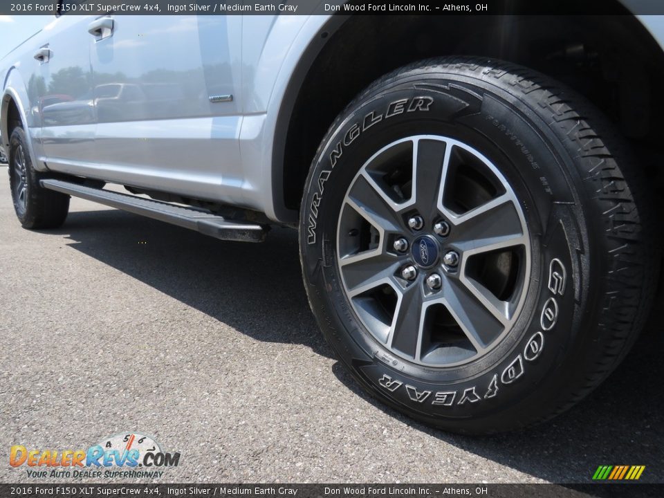 2016 Ford F150 XLT SuperCrew 4x4 Ingot Silver / Medium Earth Gray Photo #3