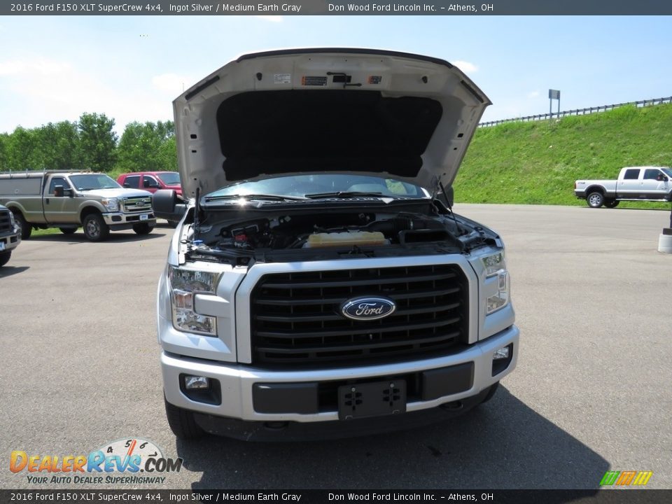 2016 Ford F150 XLT SuperCrew 4x4 Ingot Silver / Medium Earth Gray Photo #5