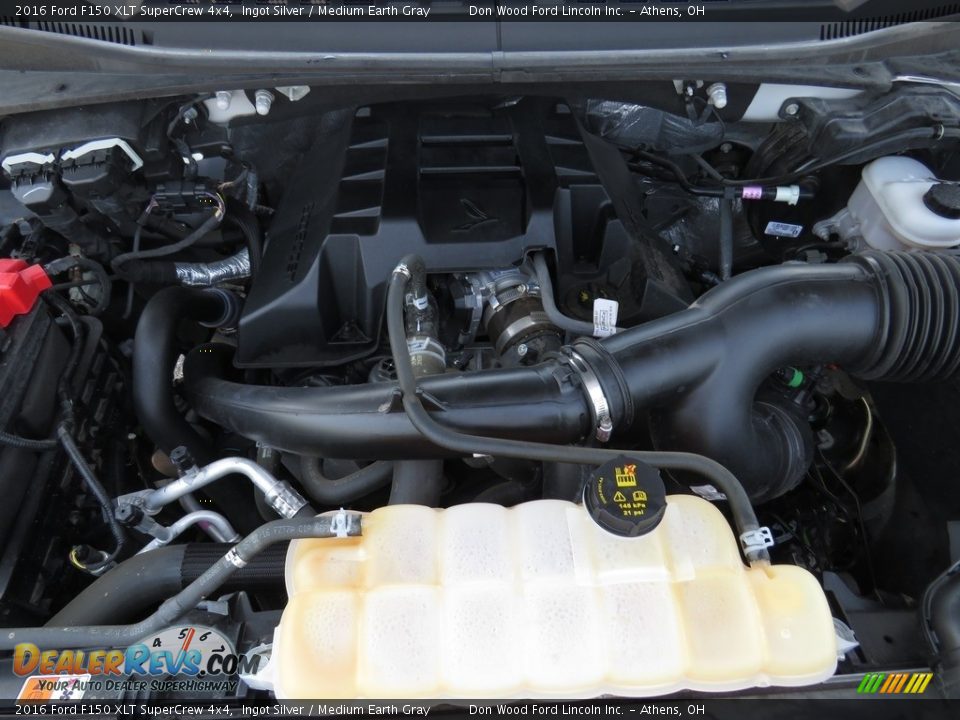 2016 Ford F150 XLT SuperCrew 4x4 Ingot Silver / Medium Earth Gray Photo #6