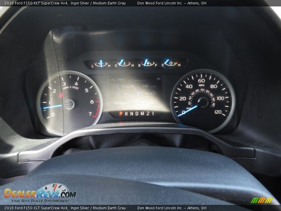 2016 Ford F150 XLT SuperCrew 4x4 Ingot Silver / Medium Earth Gray Photo #26