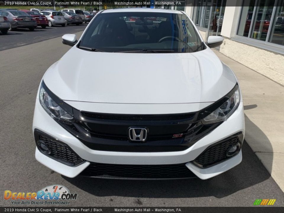 2019 Honda Civic Si Coupe Platinum White Pearl / Black Photo #3