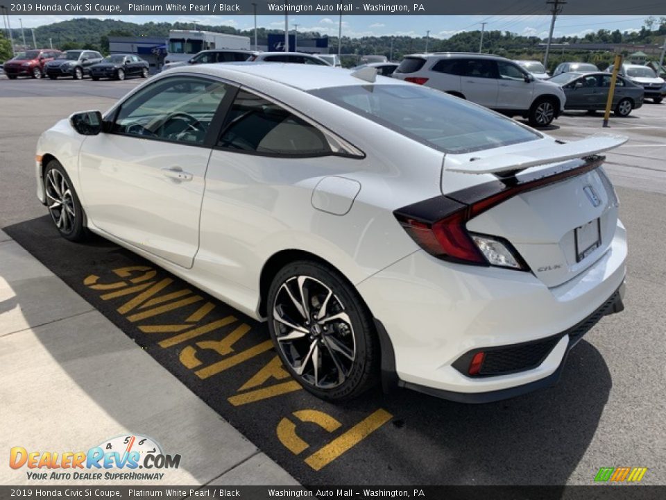 2019 Honda Civic Si Coupe Platinum White Pearl / Black Photo #5
