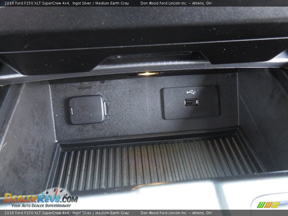 2016 Ford F150 XLT SuperCrew 4x4 Ingot Silver / Medium Earth Gray Photo #36