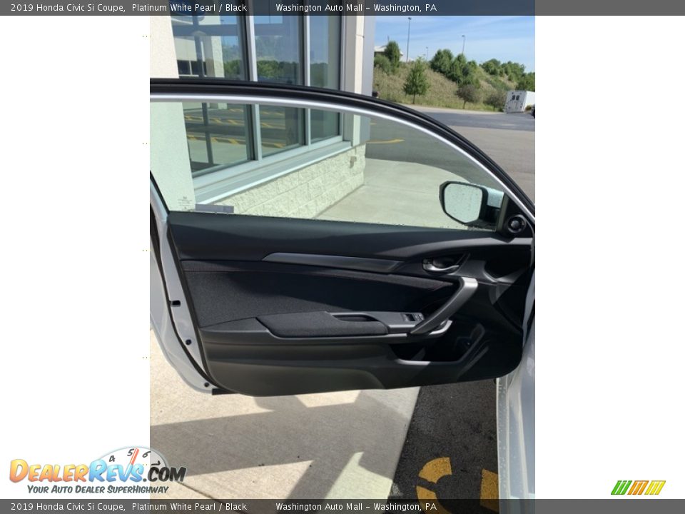 2019 Honda Civic Si Coupe Platinum White Pearl / Black Photo #10