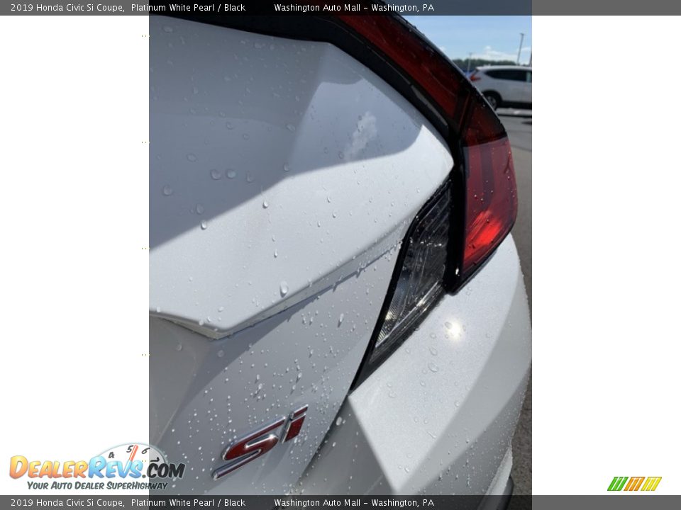 2019 Honda Civic Si Coupe Platinum White Pearl / Black Photo #18