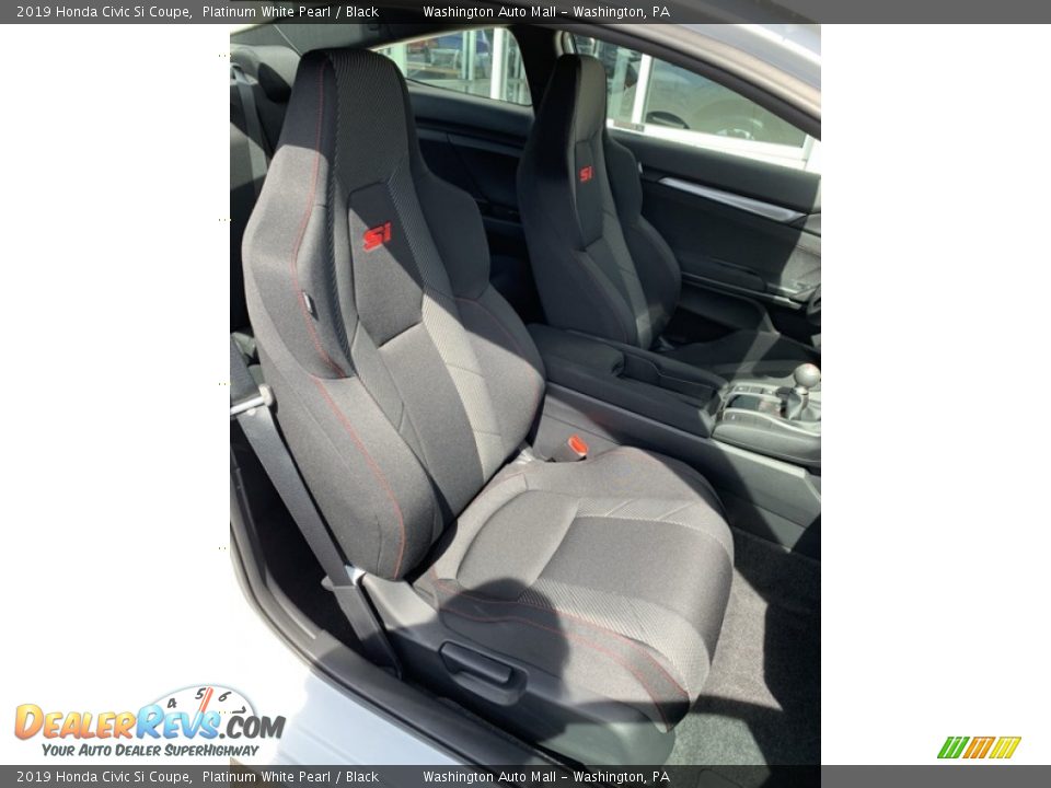 2019 Honda Civic Si Coupe Platinum White Pearl / Black Photo #21