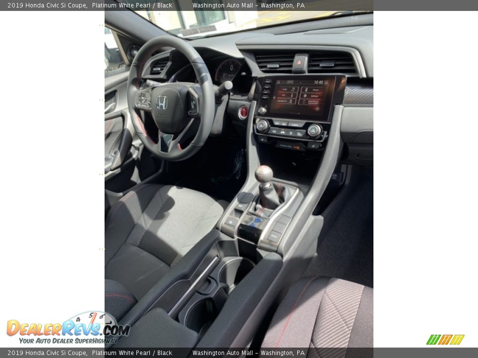 2019 Honda Civic Si Coupe Platinum White Pearl / Black Photo #23