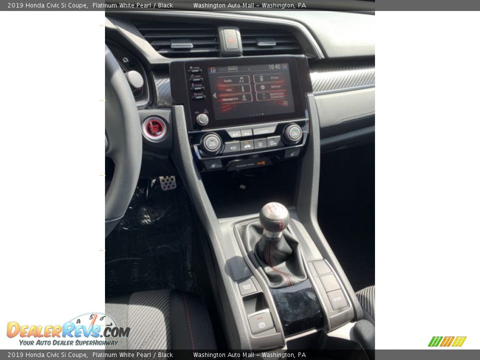 2019 Honda Civic Si Coupe Platinum White Pearl / Black Photo #27