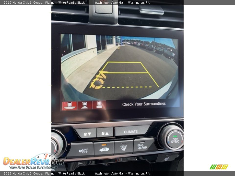2019 Honda Civic Si Coupe Platinum White Pearl / Black Photo #28