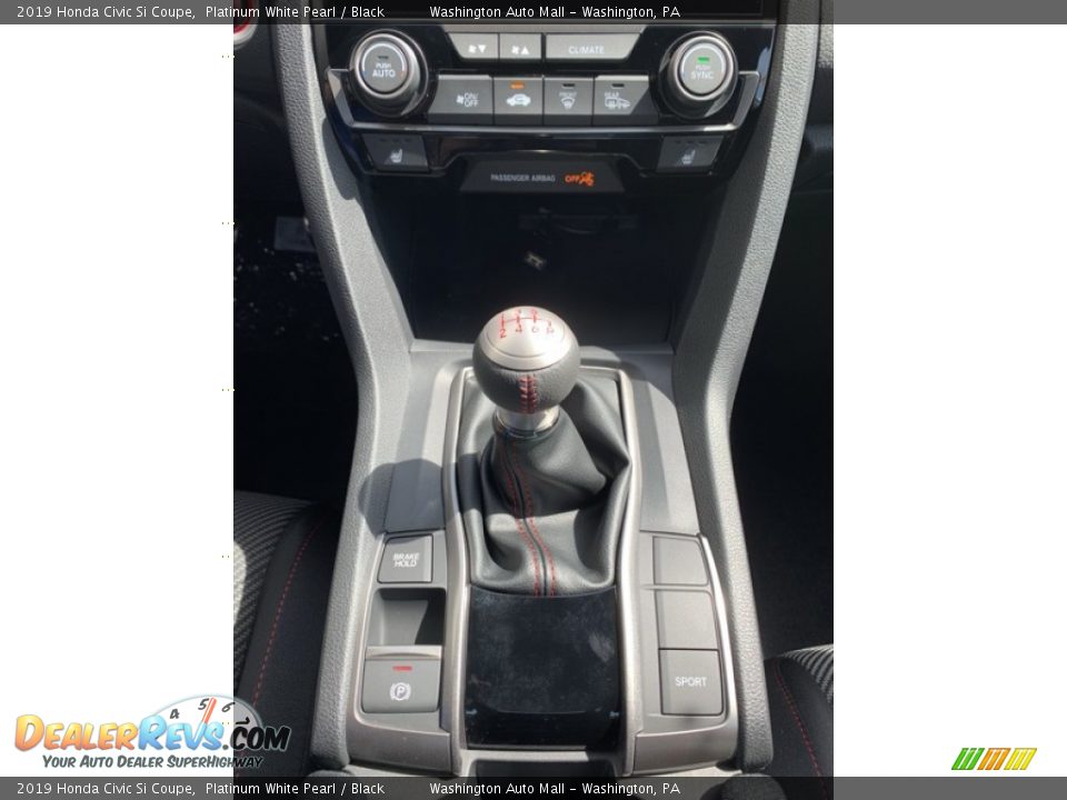 2019 Honda Civic Si Coupe Platinum White Pearl / Black Photo #29