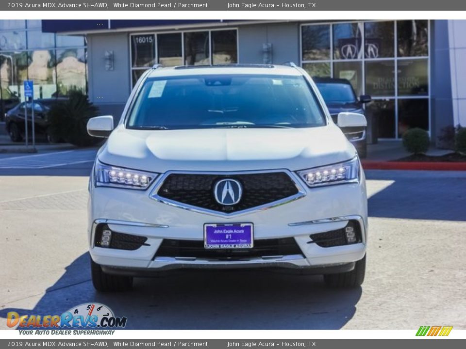 2019 Acura MDX Advance SH-AWD White Diamond Pearl / Parchment Photo #2