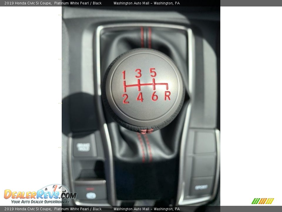 2019 Honda Civic Si Coupe Platinum White Pearl / Black Photo #31