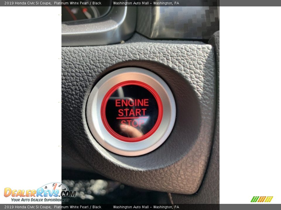 2019 Honda Civic Si Coupe Platinum White Pearl / Black Photo #32