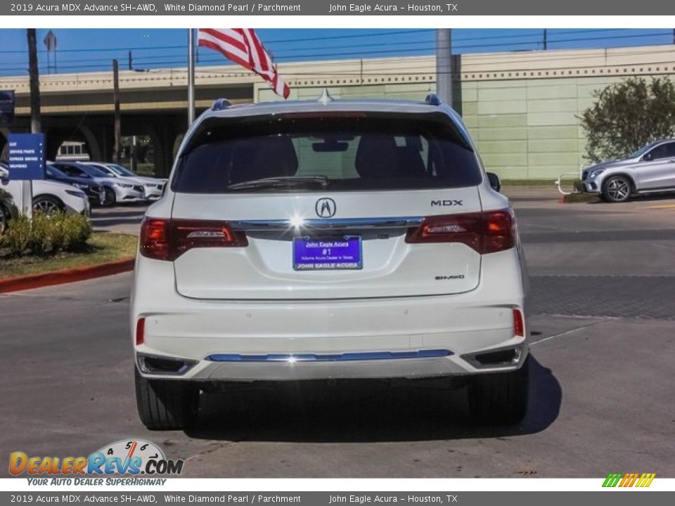 2019 Acura MDX Advance SH-AWD White Diamond Pearl / Parchment Photo #6