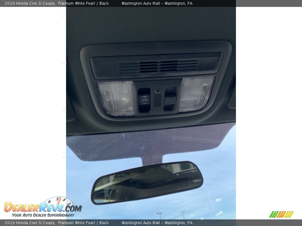 2019 Honda Civic Si Coupe Platinum White Pearl / Black Photo #35