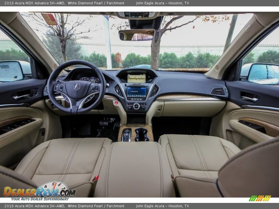 2019 Acura MDX Advance SH-AWD White Diamond Pearl / Parchment Photo #9