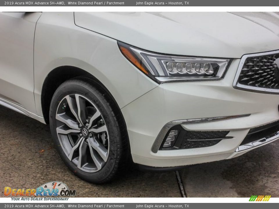 2019 Acura MDX Advance SH-AWD White Diamond Pearl / Parchment Photo #10
