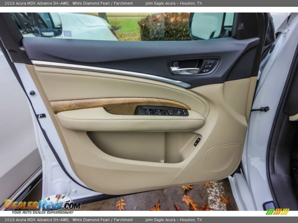 2019 Acura MDX Advance SH-AWD White Diamond Pearl / Parchment Photo #16