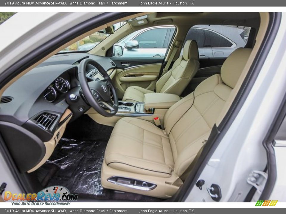 2019 Acura MDX Advance SH-AWD White Diamond Pearl / Parchment Photo #17