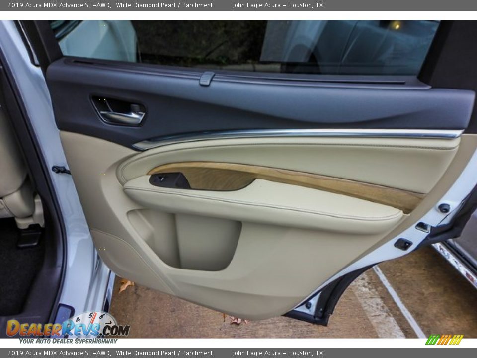 2019 Acura MDX Advance SH-AWD White Diamond Pearl / Parchment Photo #23