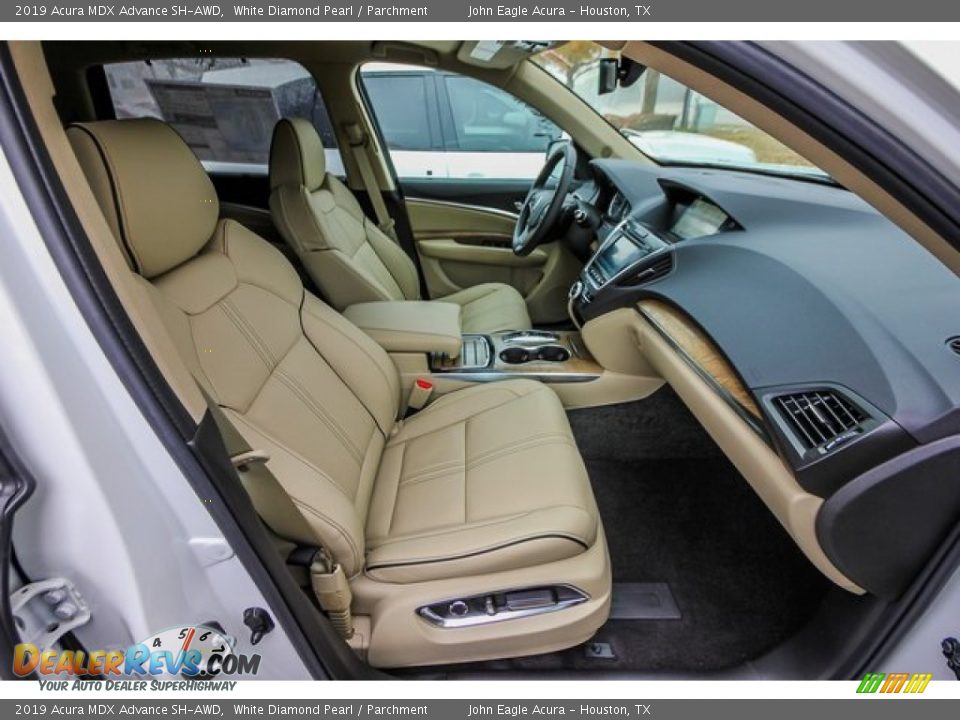 2019 Acura MDX Advance SH-AWD White Diamond Pearl / Parchment Photo #26