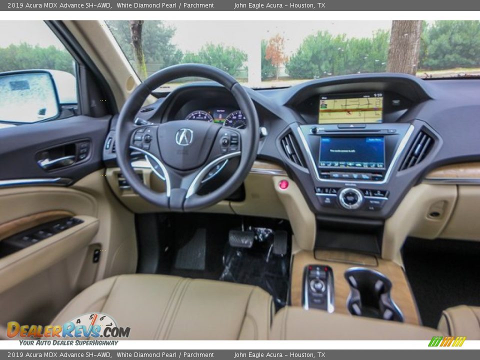 2019 Acura MDX Advance SH-AWD White Diamond Pearl / Parchment Photo #28