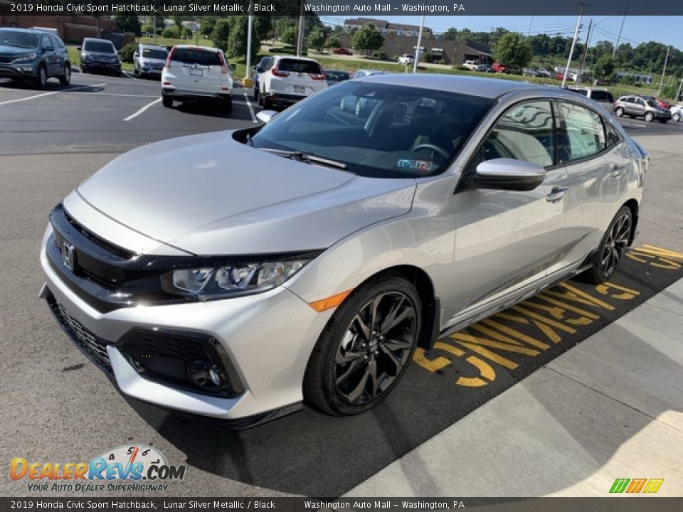 2019 Honda Civic Sport Hatchback Lunar Silver Metallic / Black Photo #4