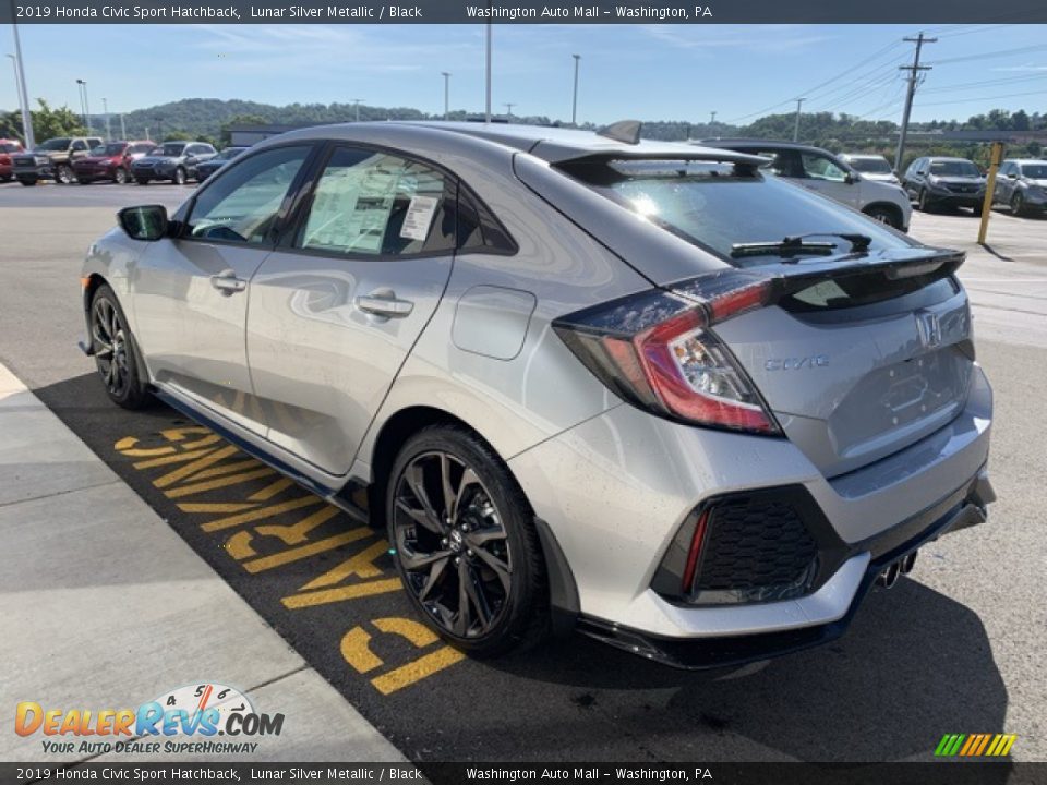 2019 Honda Civic Sport Hatchback Lunar Silver Metallic / Black Photo #5